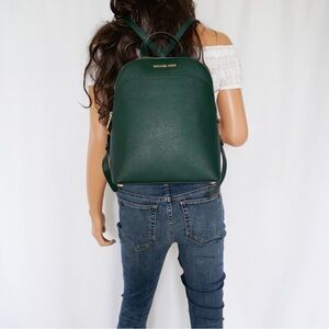 MICHAEL Michael Kors Green Emmy Large Dome Backpack Purse